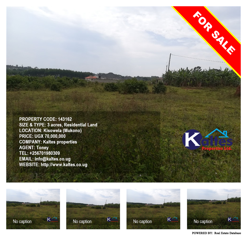 Residential Land  for sale in Kisowela Mukono Uganda, code: 143162