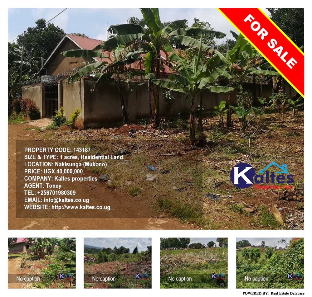 Residential Land  for sale in Nakisunga Mukono Uganda, code: 143187