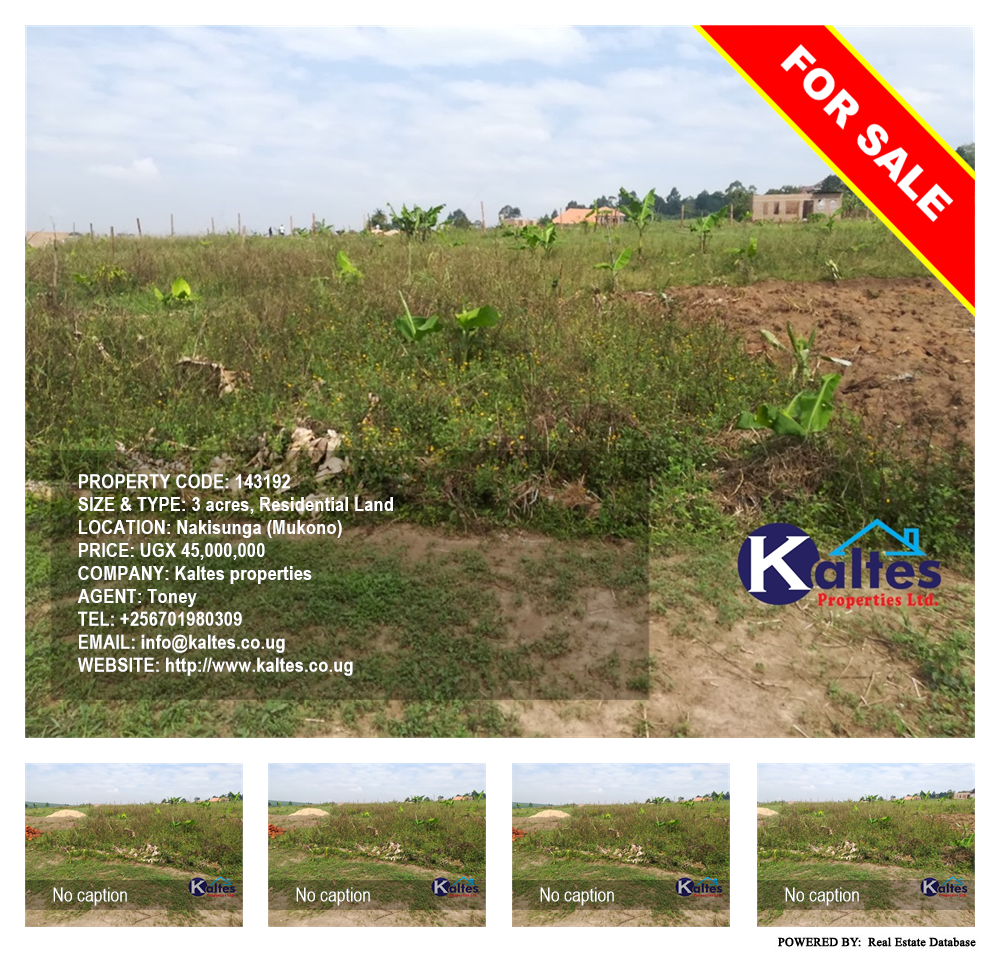 Residential Land  for sale in Nakisunga Mukono Uganda, code: 143192