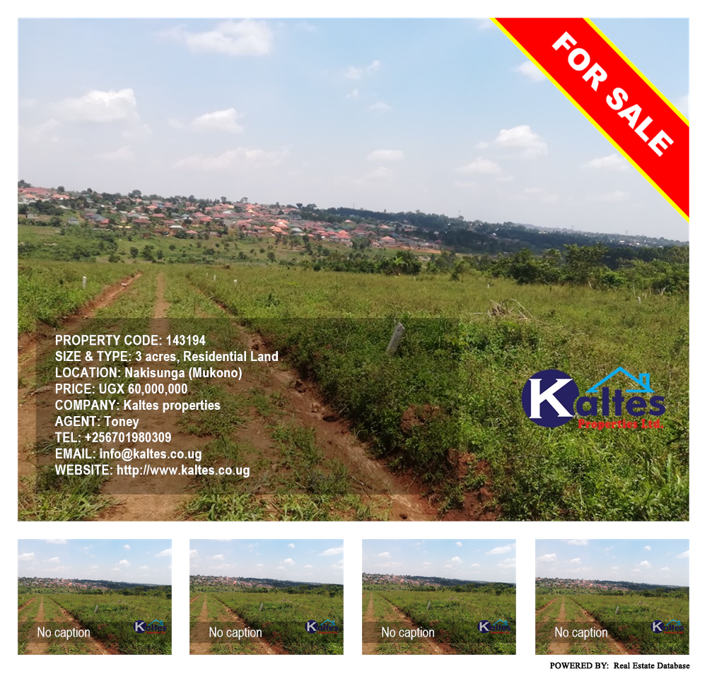 Residential Land  for sale in Nakisunga Mukono Uganda, code: 143194