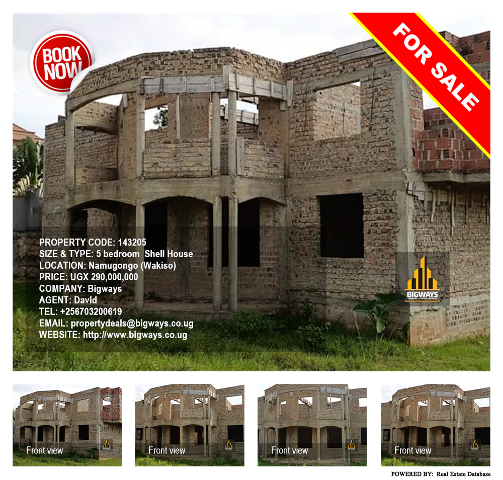 5 bedroom Shell House  for sale in Namugongo Wakiso Uganda, code: 143205