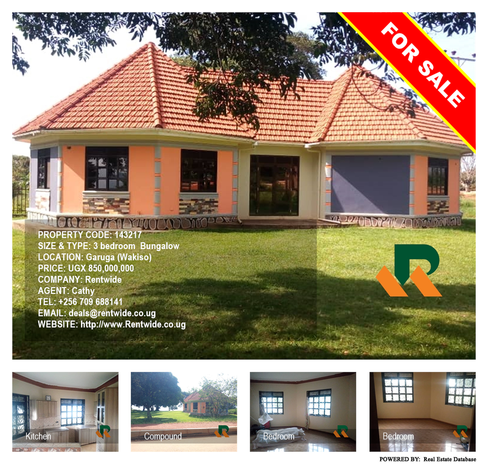 3 bedroom Bungalow  for sale in Garuga Wakiso Uganda, code: 143217
