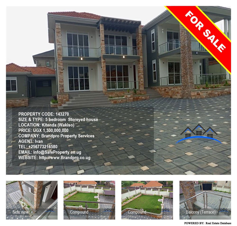 5 bedroom Storeyed house  for sale in Kitenda Wakiso Uganda, code: 143270