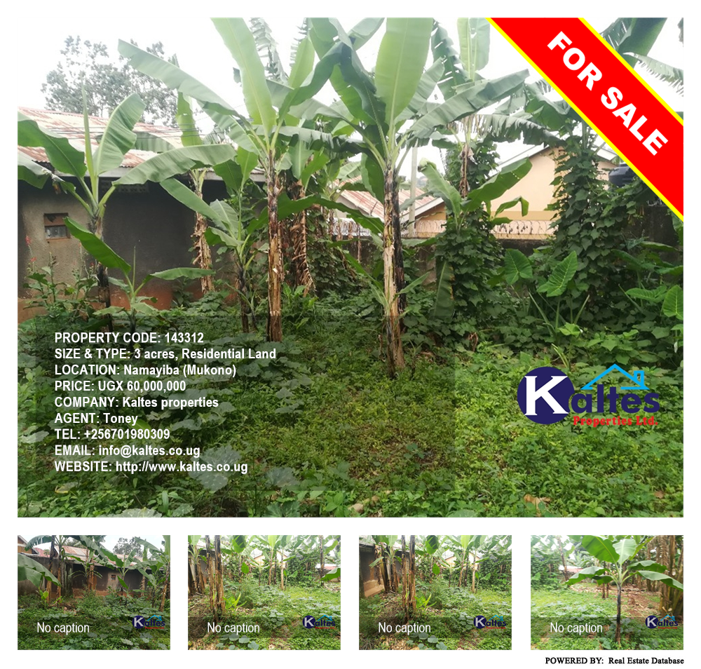 Residential Land  for sale in Namayiba Mukono Uganda, code: 143312