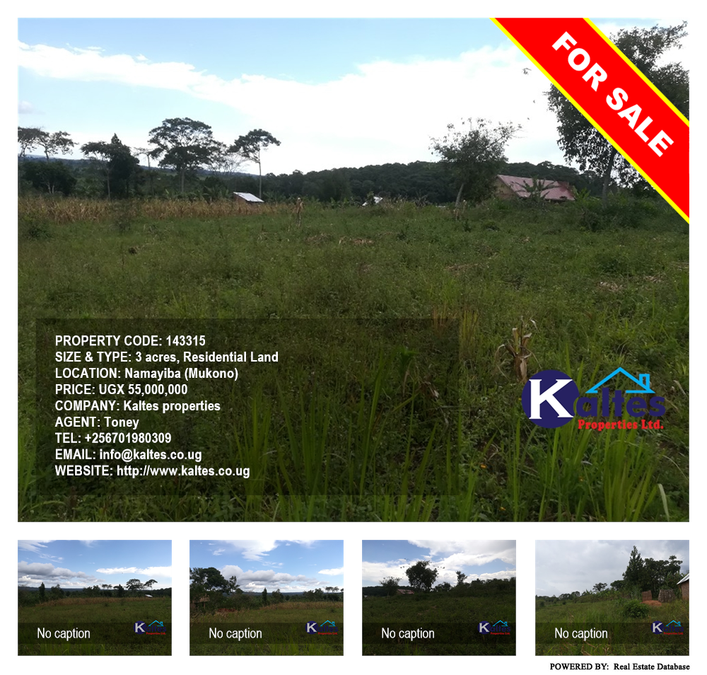 Residential Land  for sale in Namayiba Mukono Uganda, code: 143315