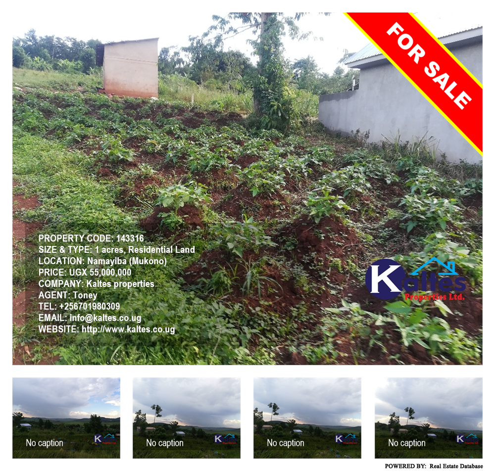 Residential Land  for sale in Namayiba Mukono Uganda, code: 143316