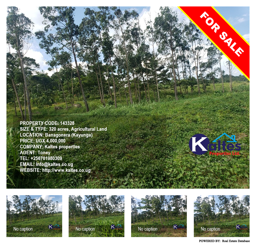 Agricultural Land  for sale in Banagonera Kayunga Uganda, code: 143328