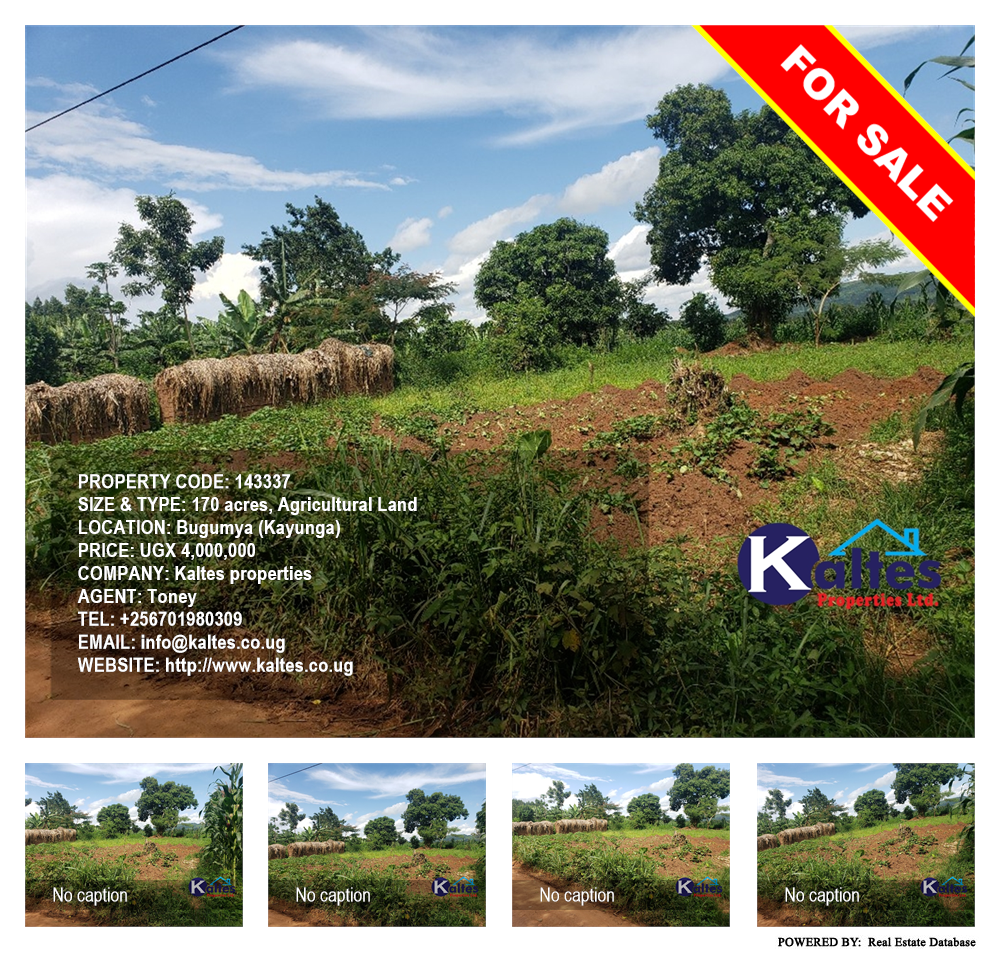 Agricultural Land  for sale in Bugumya Kayunga Uganda, code: 143337