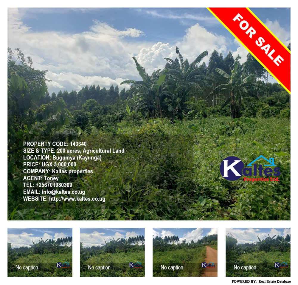 Agricultural Land  for sale in Bugumya Kayunga Uganda, code: 143340