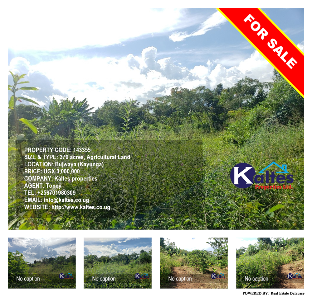 Agricultural Land  for sale in Bujwaya Kayunga Uganda, code: 143355