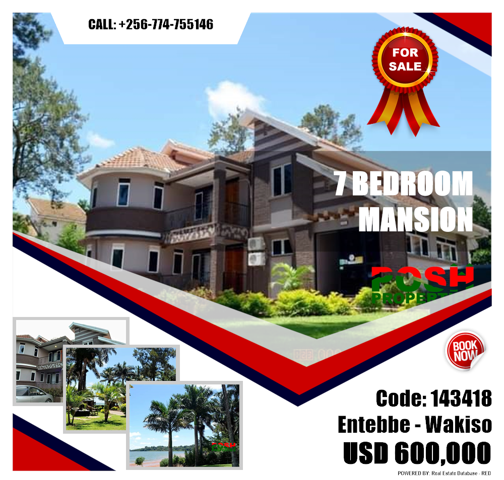 7 bedroom Mansion  for sale in Entebbe Wakiso Uganda, code: 143418