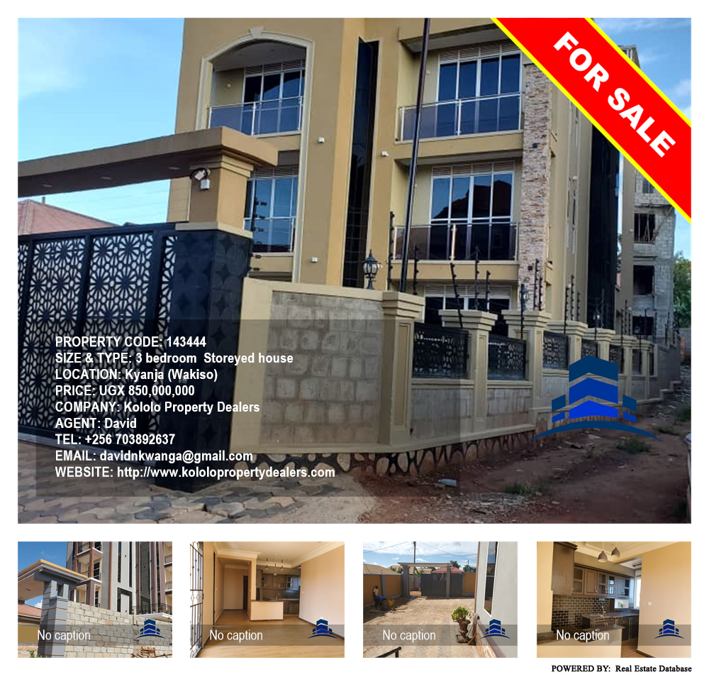 3 bedroom Storeyed house  for sale in Kyanja Wakiso Uganda, code: 143444