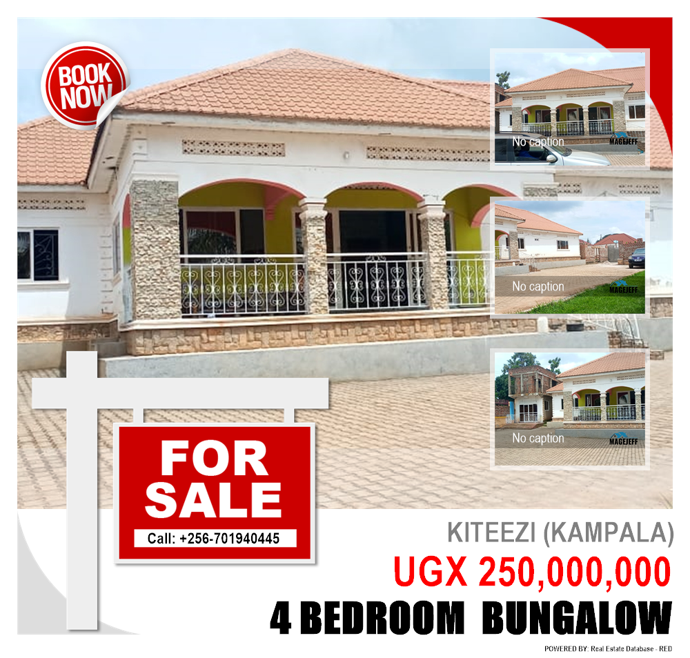 4 bedroom Bungalow  for sale in Kiteezi Kampala Uganda, code: 143529