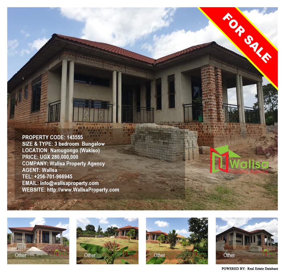 3 bedroom Bungalow  for sale in Namugongo Wakiso Uganda, code: 143555