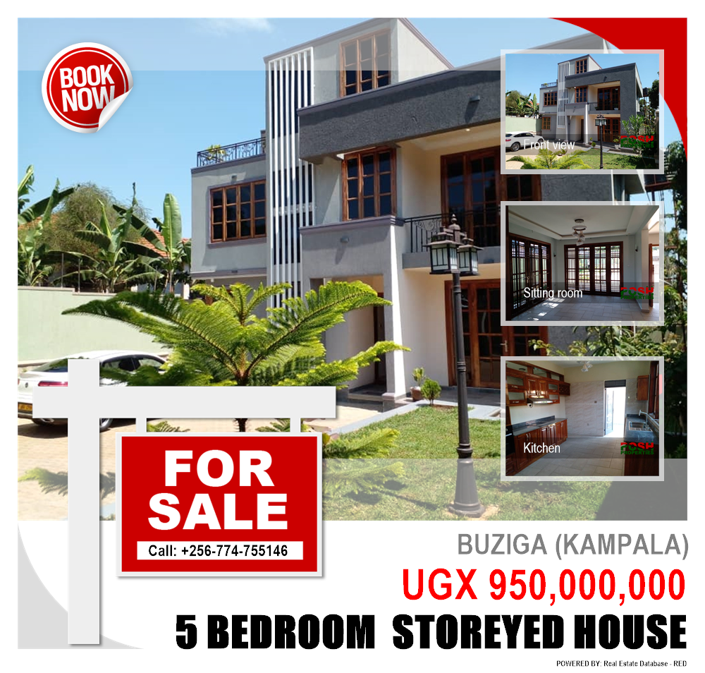 5 bedroom Storeyed house  for sale in Buziga Kampala Uganda, code: 143562