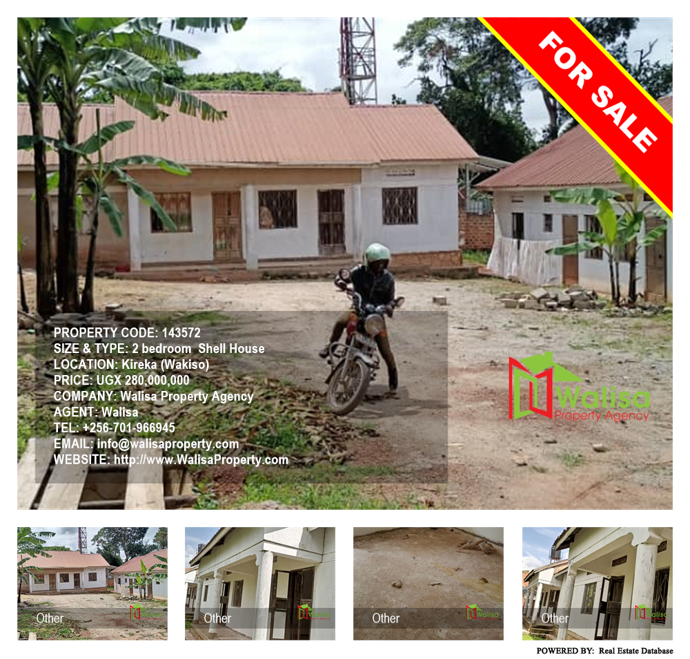 2 bedroom Shell House  for sale in Kireka Wakiso Uganda, code: 143572