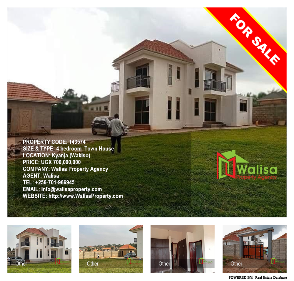4 bedroom Town House  for sale in Kyanja Wakiso Uganda, code: 143574