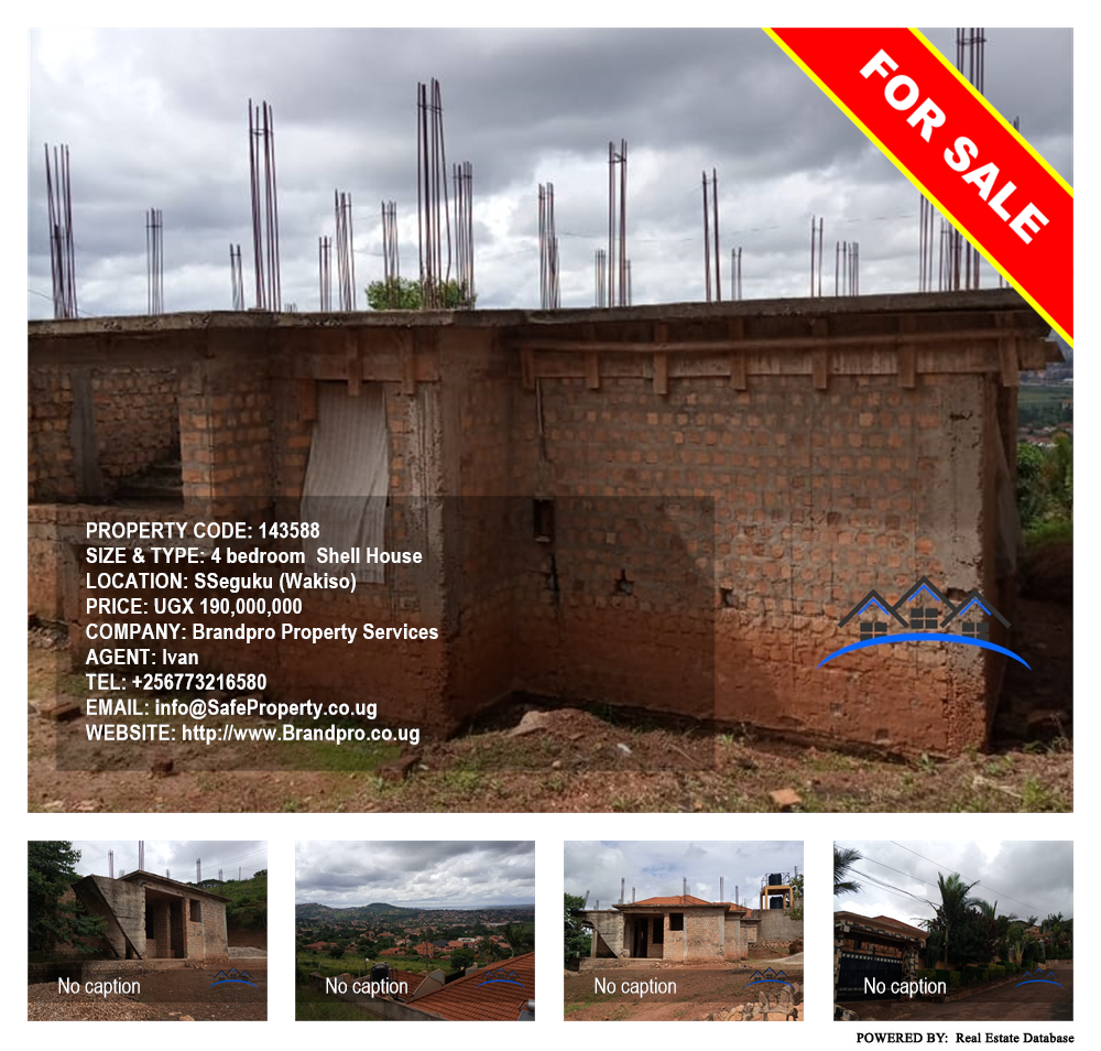 4 bedroom Shell House  for sale in Seguku Wakiso Uganda, code: 143588