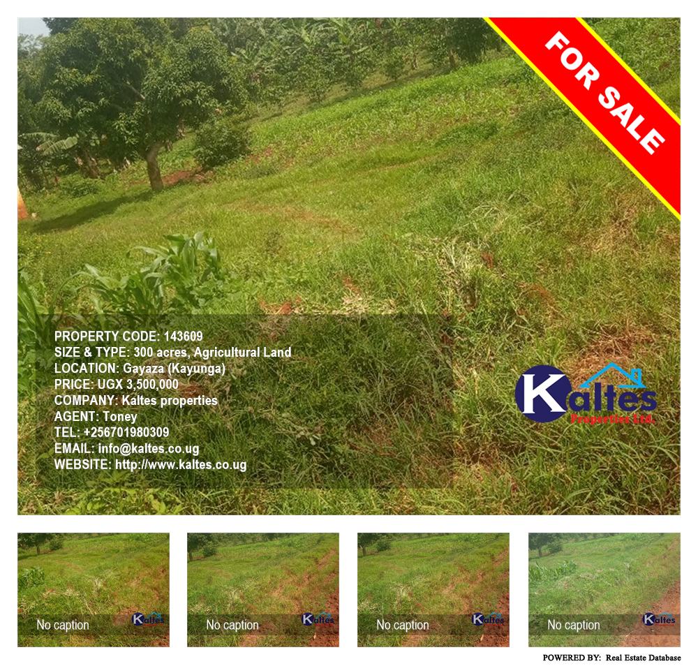 Agricultural Land  for sale in Gayaza Kayunga Uganda, code: 143609