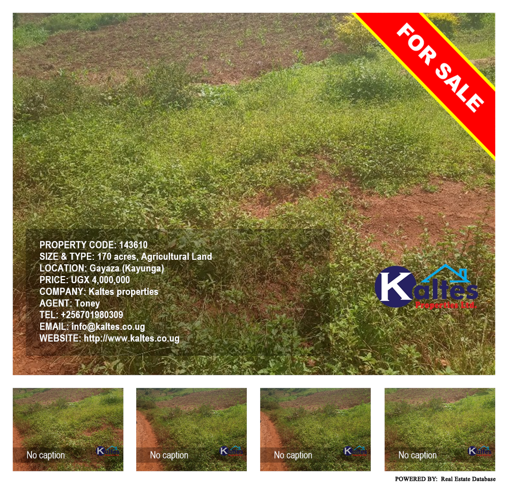 Agricultural Land  for sale in Gayaza Kayunga Uganda, code: 143610