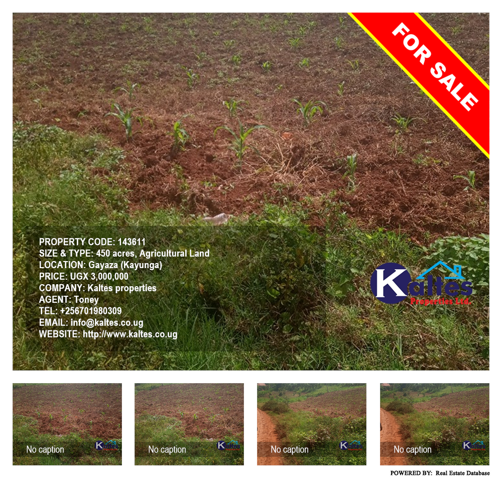 Agricultural Land  for sale in Gayaza Kayunga Uganda, code: 143611