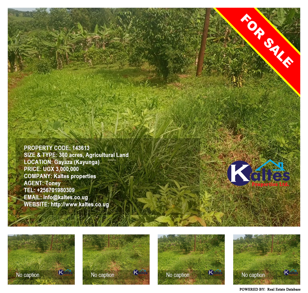 Agricultural Land  for sale in Gayaza Kayunga Uganda, code: 143613