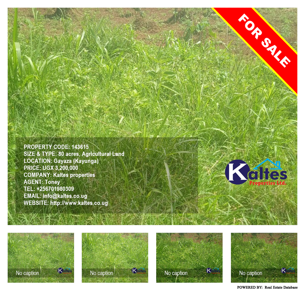 Agricultural Land  for sale in Gayaza Kayunga Uganda, code: 143615