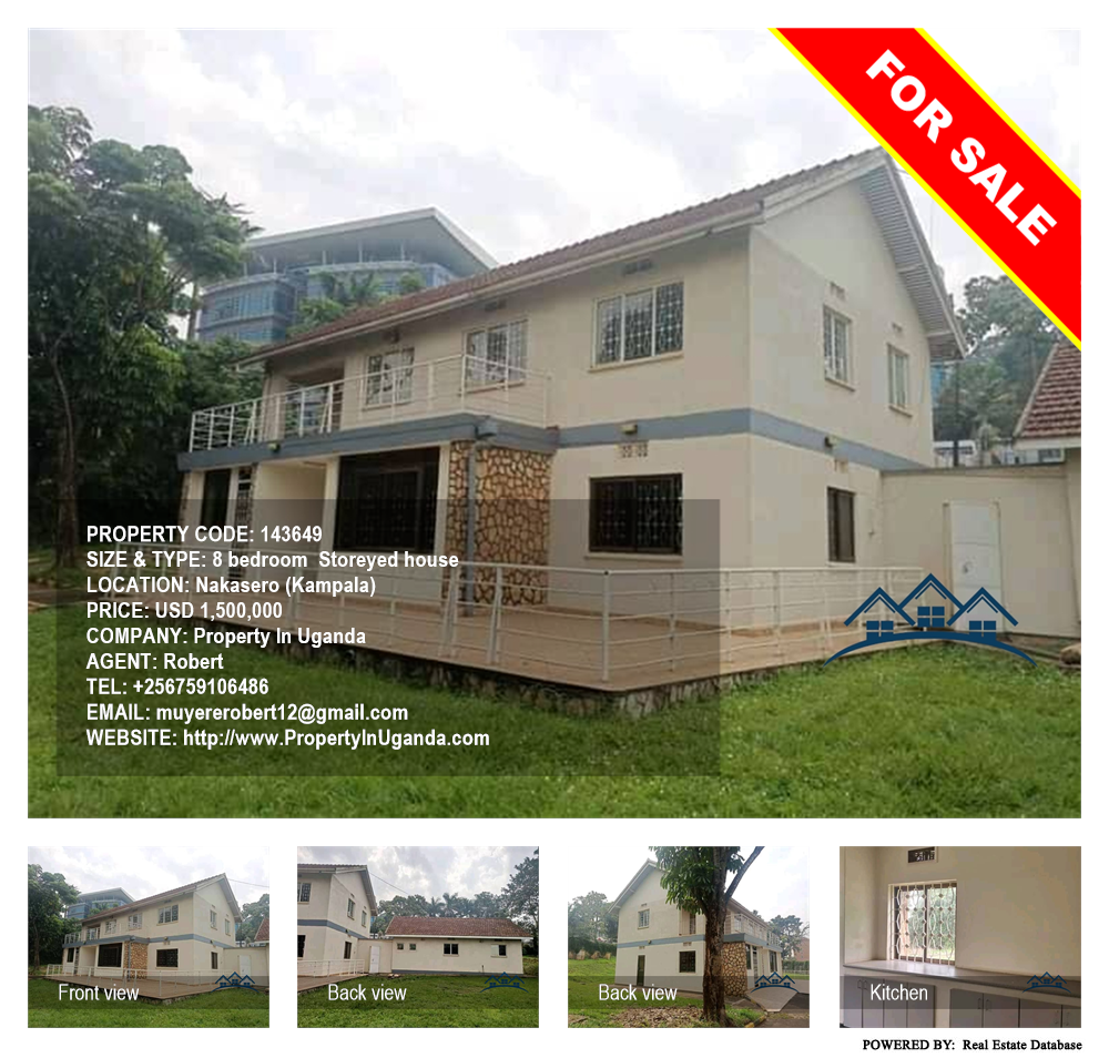 8 bedroom Storeyed house  for sale in Nakasero Kampala Uganda, code: 143649