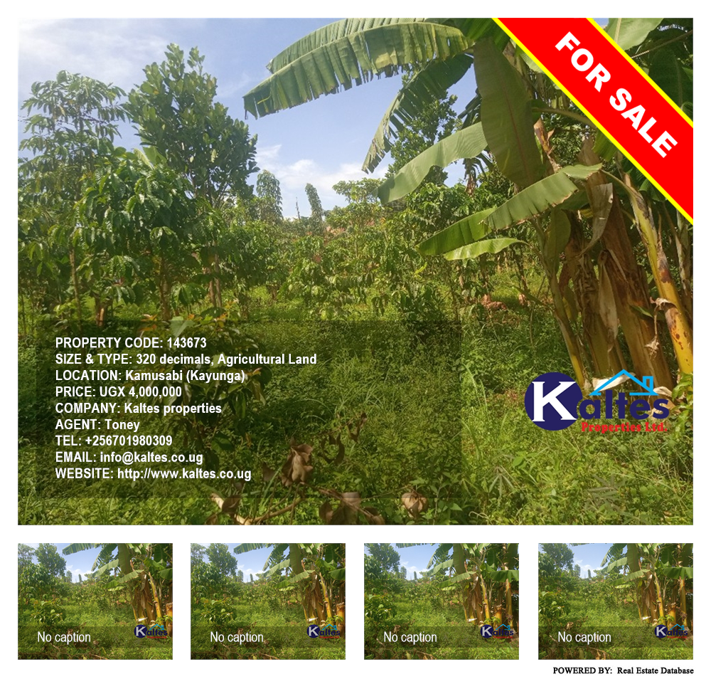 Agricultural Land  for sale in Kamusabi Kayunga Uganda, code: 143673