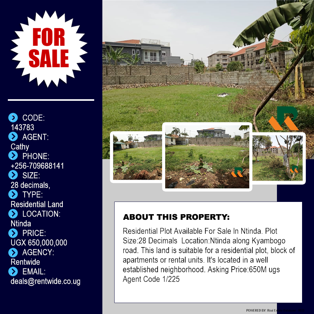 Residential Land  for sale in Ntinda Kampala Uganda, code: 143783