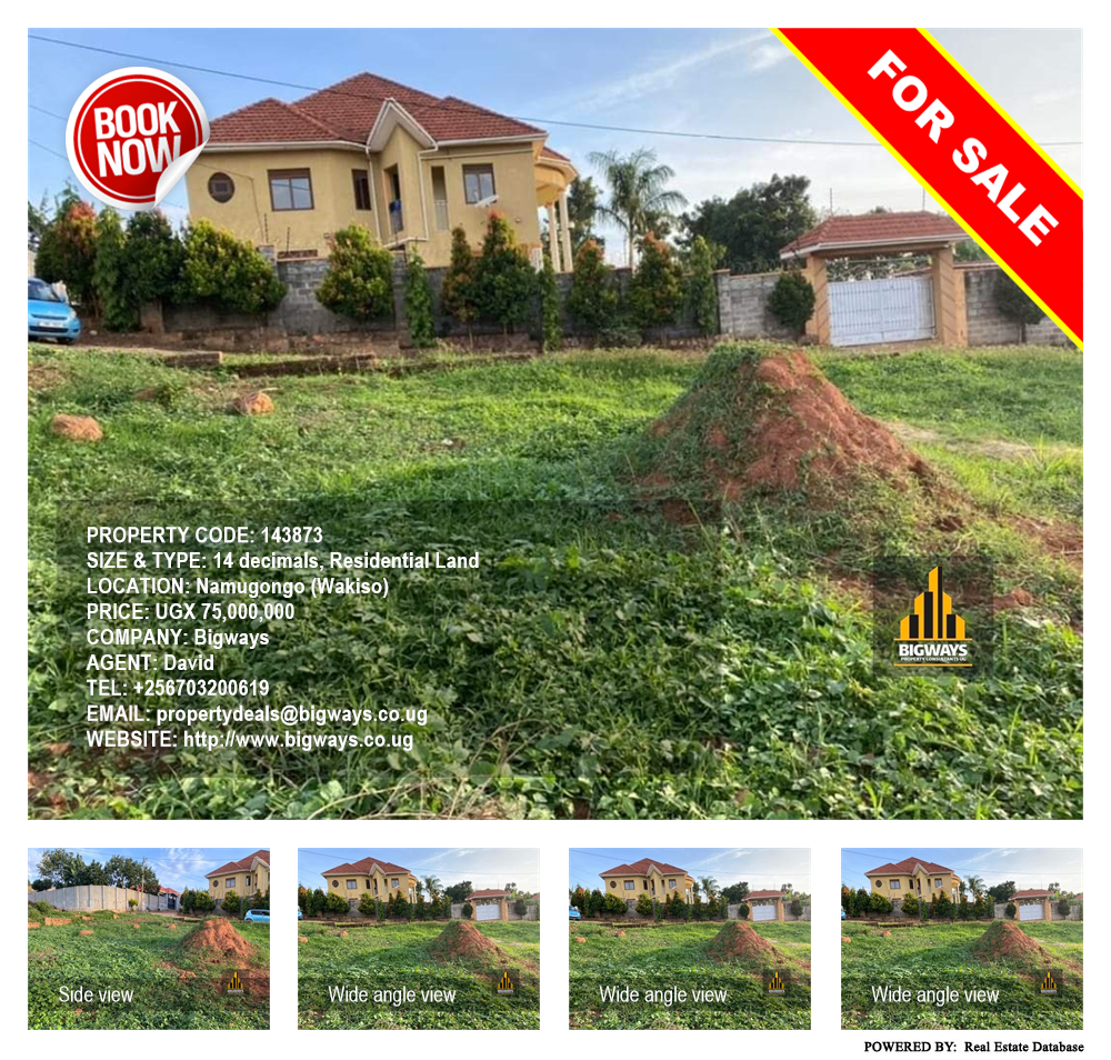 Residential Land  for sale in Namugongo Wakiso Uganda, code: 143873