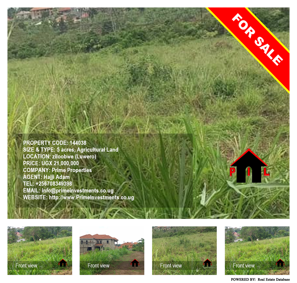 Agricultural Land  for sale in Ziloobwe Luweero Uganda, code: 144038