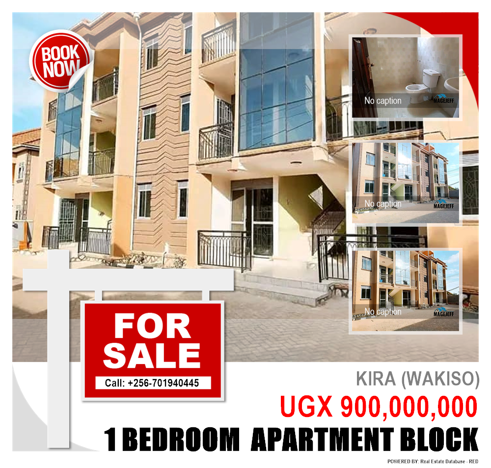 1 bedroom Apartment block  for sale in Kira Wakiso Uganda, code: 144121