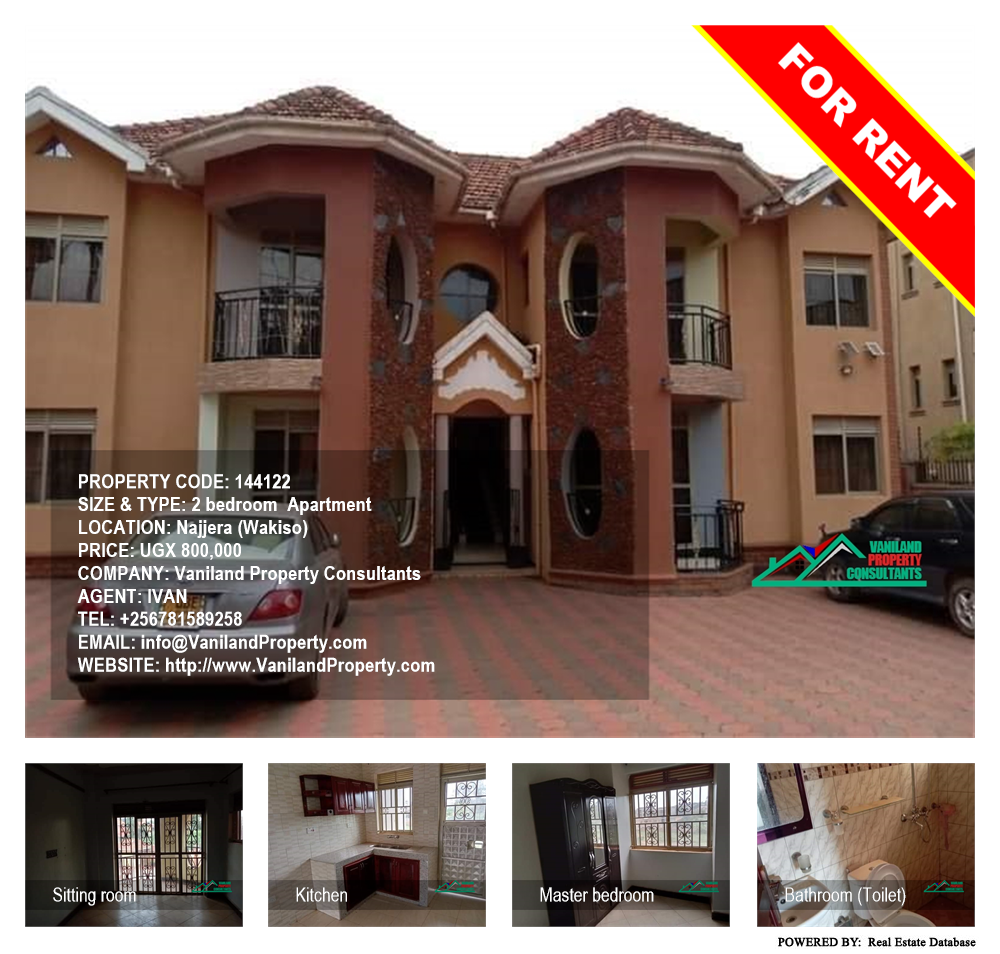 2 bedroom Apartment  for rent in Najjera Wakiso Uganda, code: 144122