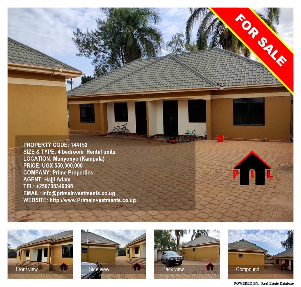4 bedroom Rental units  for sale in Munyonyo Kampala Uganda, code: 144152