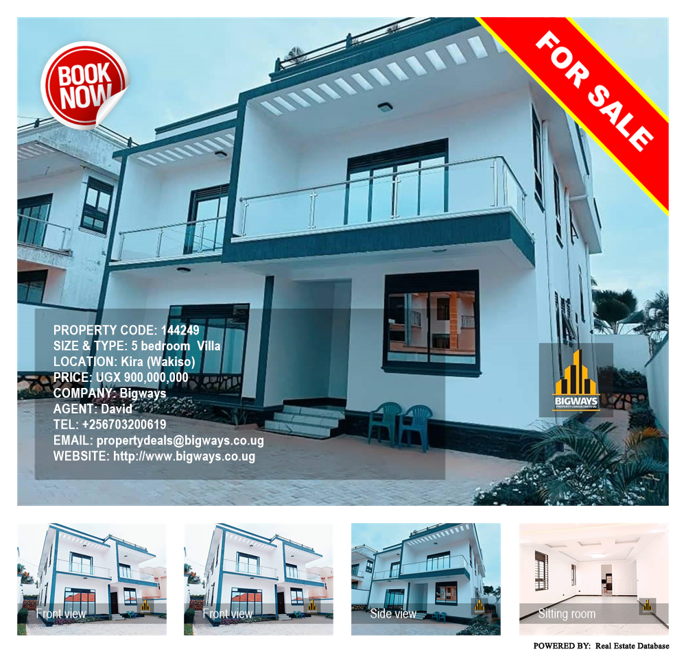 5 bedroom Villa  for sale in Kira Wakiso Uganda, code: 144249