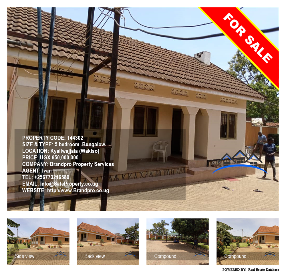 5 bedroom Bungalow  for sale in Kyaliwajjala Wakiso Uganda, code: 144302