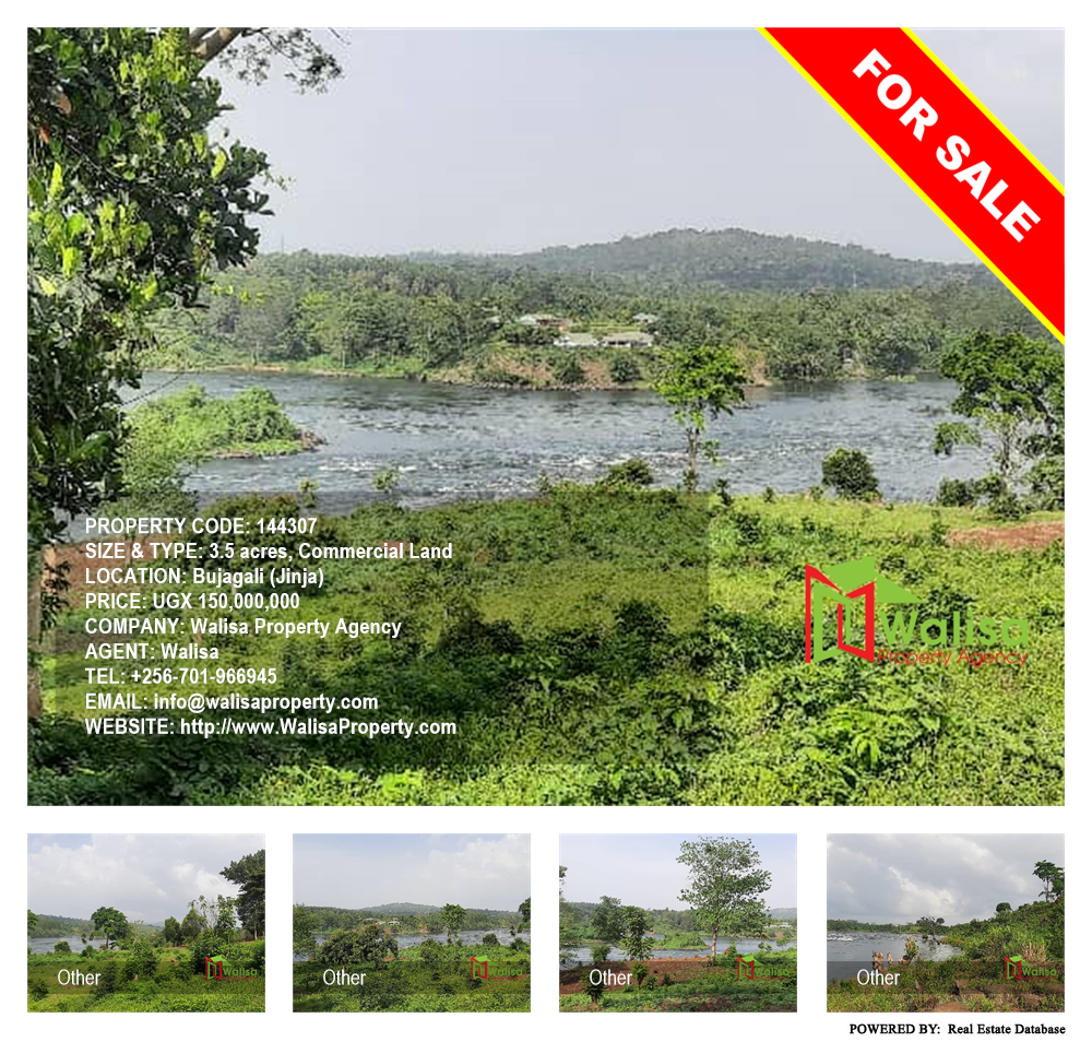 Commercial Land  for sale in Bujagaali Jinja Uganda, code: 144307