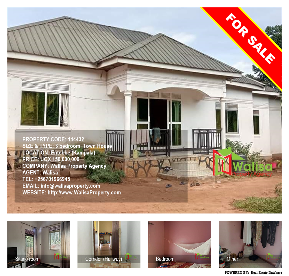 3 bedroom Town House  for sale in Entebbe Kampala Uganda, code: 144432