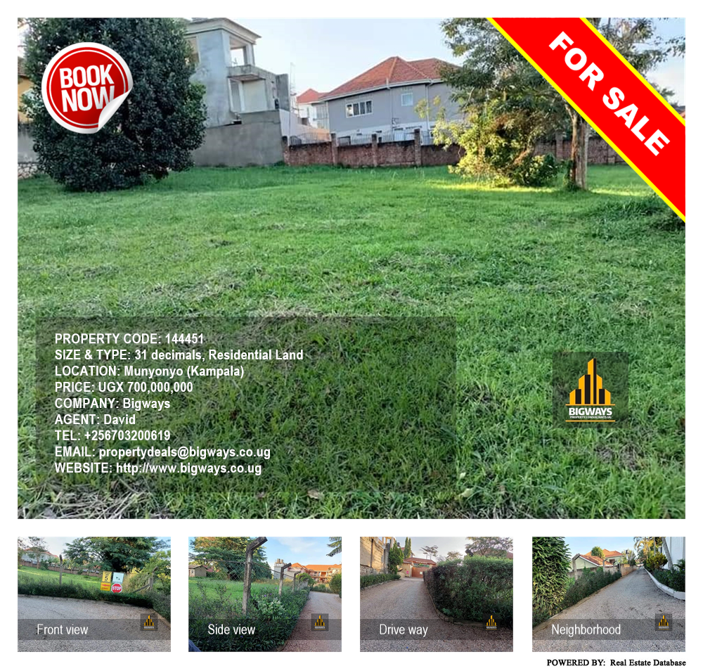 Residential Land  for sale in Munyonyo Kampala Uganda, code: 144451
