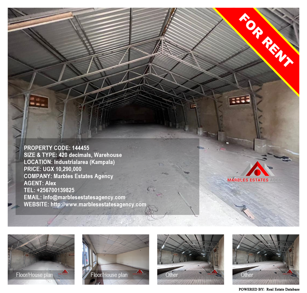 Warehouse  for rent in Industrialarea Kampala Uganda, code: 144455