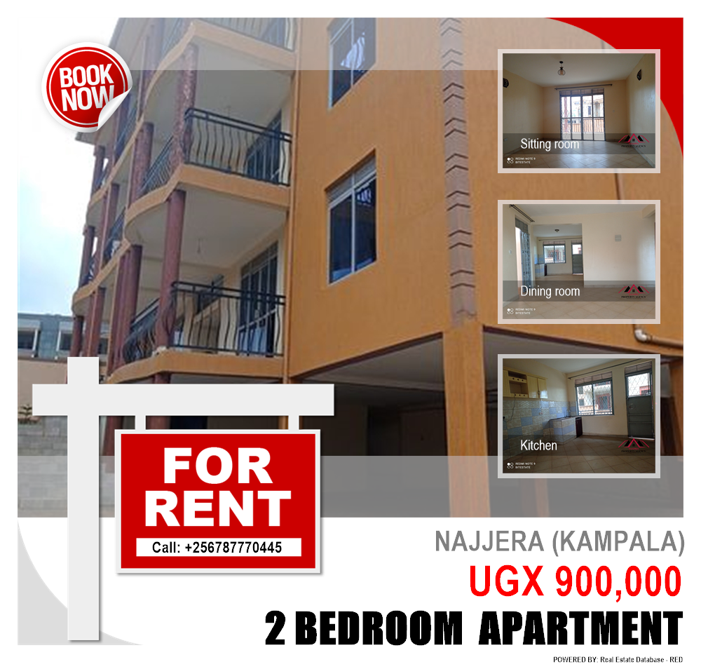 2 bedroom Apartment  for rent in Najjera Kampala Uganda, code: 144473