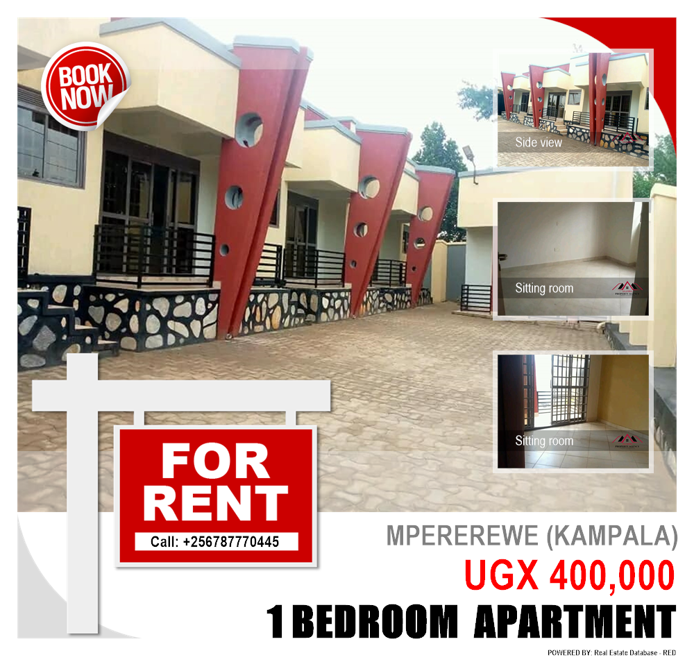 1 bedroom Apartment  for rent in Mpererewe Kampala Uganda, code: 144483