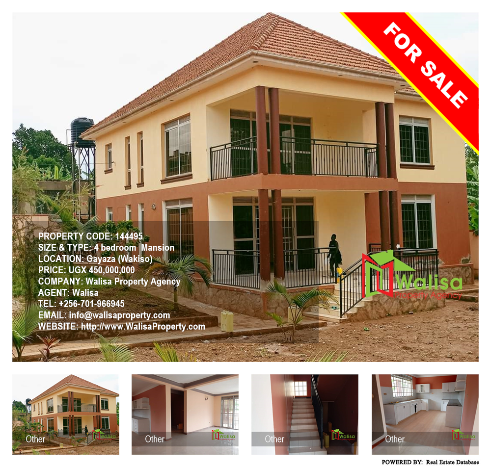 4 bedroom Mansion  for sale in Gayaza Wakiso Uganda, code: 144495