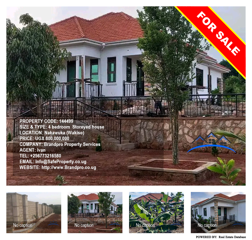 4 bedroom Storeyed house  for sale in Nakawuka Wakiso Uganda, code: 144499