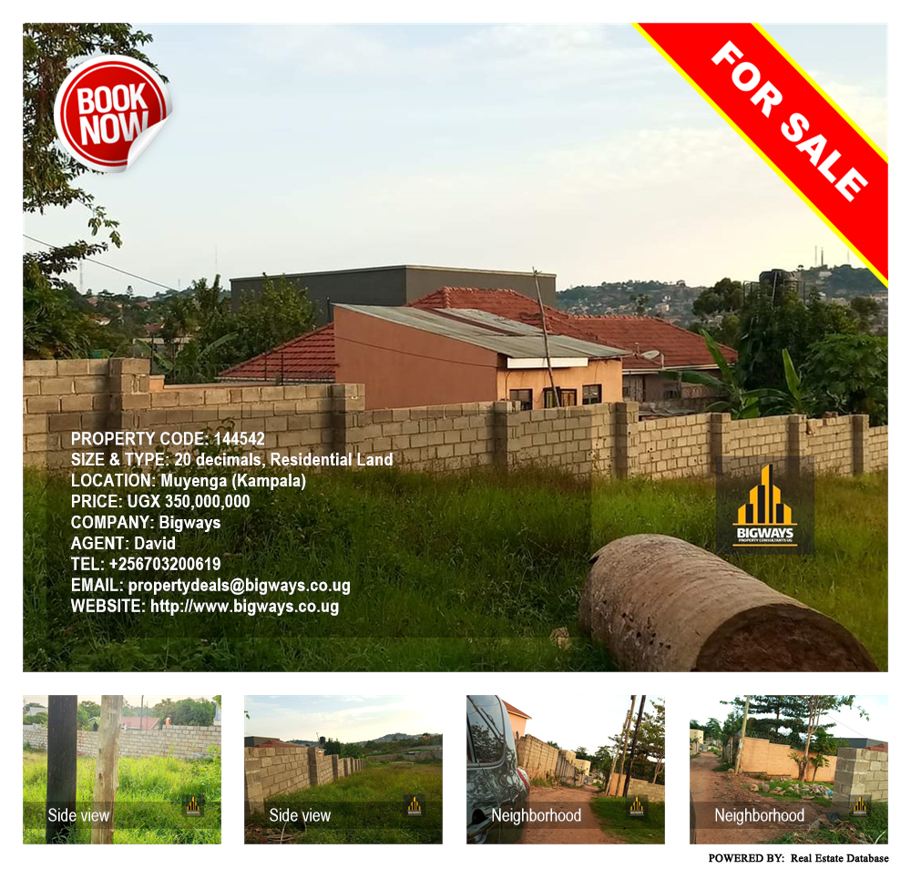 Residential Land  for sale in Muyenga Kampala Uganda, code: 144542