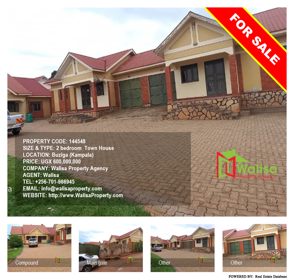 2 bedroom Town House  for sale in Buziga Kampala Uganda, code: 144548