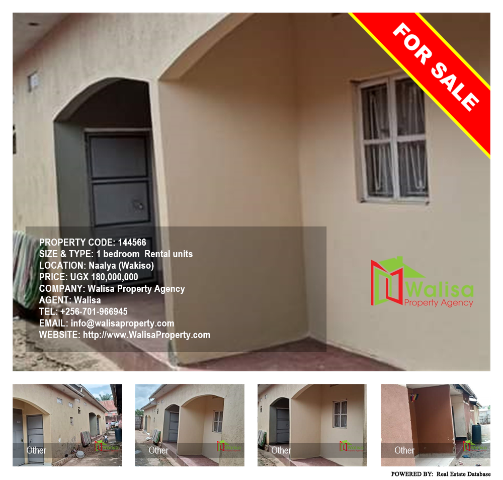 1 bedroom Rental units  for sale in Naalya Wakiso Uganda, code: 144566