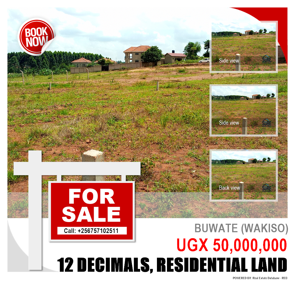 Residential Land  for sale in Buwaate Wakiso Uganda, code: 144583