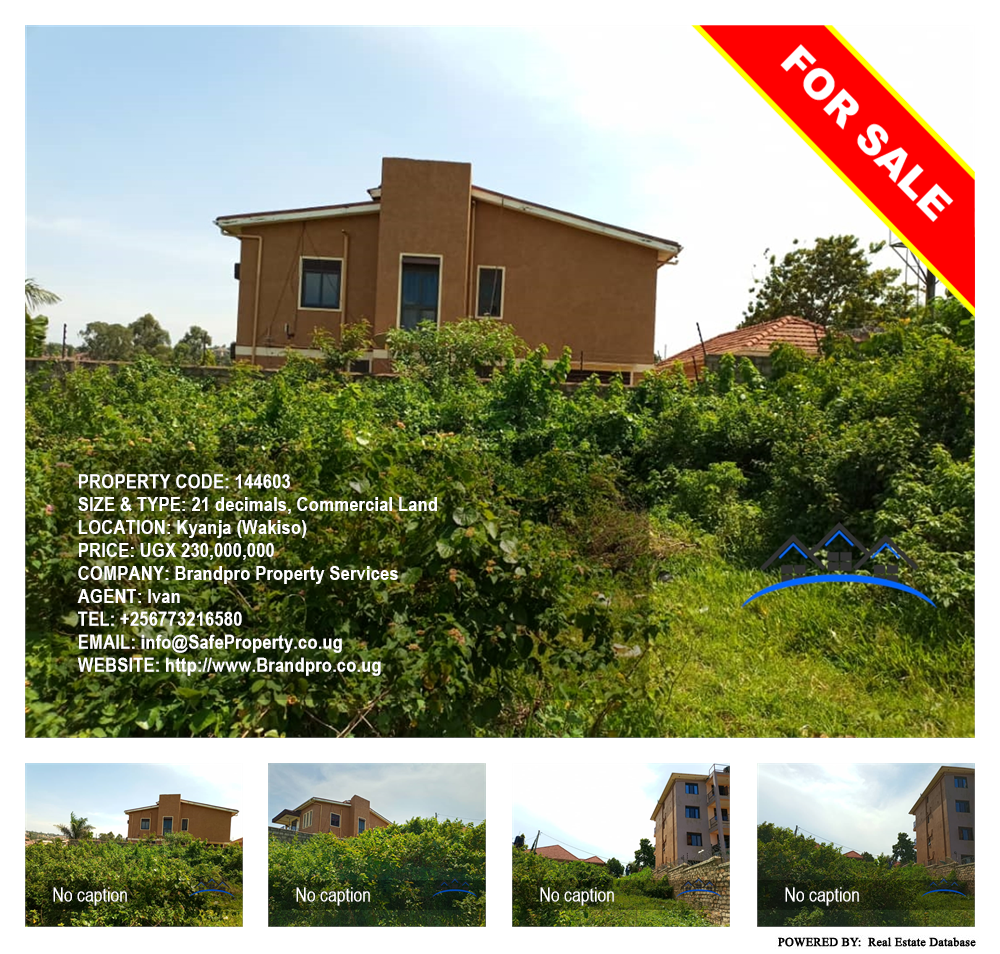 Commercial Land  for sale in Kyanja Wakiso Uganda, code: 144603
